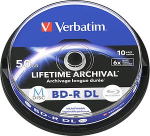 Thumbnail - verbatim Blu-ray BD-R 50 GB bedruckbar, 10 St.