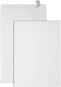 Thumbnail - dundee Faltentaschen DIN B4 ohne Fenster weiß mit 4,0 cm Falte, 10 St.