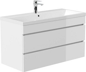 Thumbnail - POSSEIK Waschbecken mit Unterschrank FELLINI 100 weiß glanz 100,0 x 48,0 x 58,4 cm