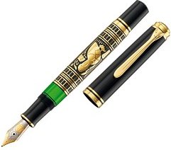 Pelikan Toledo M900 Kolbenfüller schwarz-gold M (mittel), 1 St.