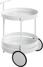 HAKU Möbel Servierwagen weiß 42,0 x 42,0 x 62,0 cm