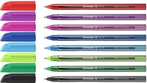 Thumbnail - Schneider Kugelschreiber Vizz M farbsortiert, Schreibfarbe: farbsortiert, 8 St.