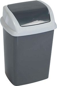 MAUL swing Mülleimer 5,0 l dunkelgrau, 1 St.