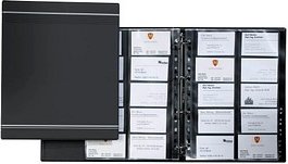 DURABLE Visitenkarten-Ringbuch VISIFIX A4 anthrazit, 1 St.