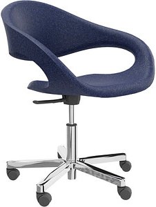 fm Besucherstuhl Elan 4260761572017 dunkelblau Stoff