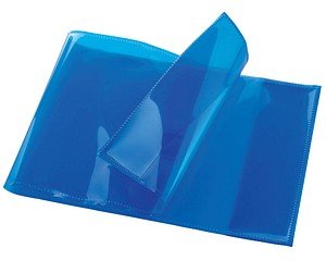 DONAU Heftumschlag blau Kunststoff DIN A5 quer