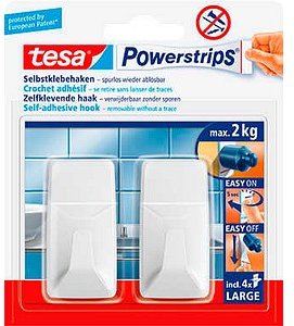 Thumbnail - tesa Eckig Large Klebehaken für max. 2,0 kg, 2,0 x 5,0 cm, 2 St.