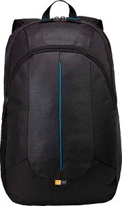 case LOGIC® Laptop-Rucksack Prevailer Polyester schwarz, blau 34,0 l bis 43,2 cm (17 Zoll)