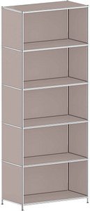 viasit Aktenregal System4 taupe 77,9 x 40,4 x 193,2 cm, 1 St.