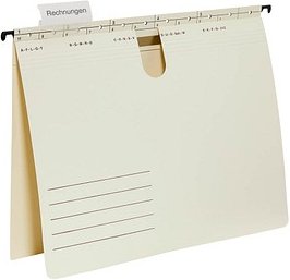 Hängehefter Karton chamois 1 x kaufmännische Heftung, 50 St.