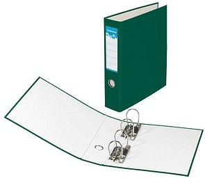 DONAU Doppelordner grün Karton 7,5 cm