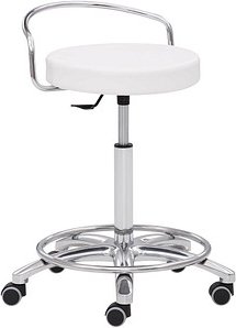 Thumbnail - Mayer Arbeitshocker 1253 30582 weiß Kunstleder, 1 St.