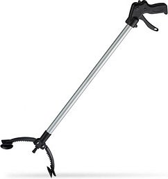 relaxdays Vielzweckgreifer silber, schwarz