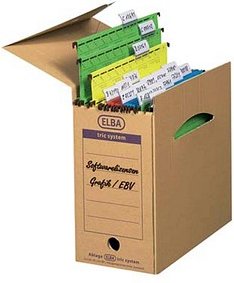 ELBA Archivboxen tric system braun 16,0 x 34,1 x 31,5 cm, 6 St.
