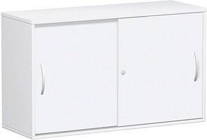 geramöbel Schiebetürenschrank Flex, S-312153-WW weiß 1 Fachboden 120,0 x 42,5 x 72,0 cm