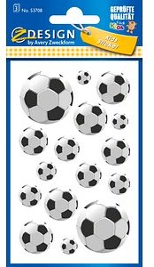 AVERY Zweckform Aufkleber 53708 Fussball, 48 Etiketten