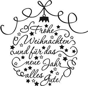 Thumbnail - Rayher Motivstempel Frohe Weihnachten 7,0 x 7,0 cm