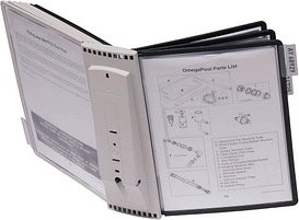 DURABLE Sichttafelsystem SHERPA Display System Wall 10 563122 DIN A4 farbsortiert mit 10 St. Sichttafeln, 1 St.