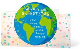LUMA Geburtstagskarte Alles Gute zum Geburtstag LU GKO 04 bunt, 1 St.
