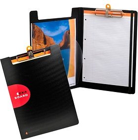 Exacompta Klemmbrettmappen Exaboard Klappe 52134E DIN A4 schwarz Kunststoff, 1 St.