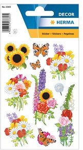 HERMA Aufkleber 3369 Blumen, 30 Etiketten