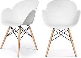 2 meet powered by PAPERFLOW Schalenstühle Kiwood CHKIWX2.23.13 weiß Kunststoff