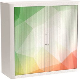 PAPERFLOW easyOffice Business Rollladenschrank 62208 2 Fachböden 110,0 x 41,5 x 104,0 cm