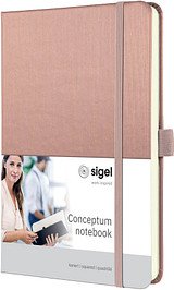 SIGEL Notizbuch CONCEPTUM DIN A5 kariert, rose metallic Hardcover 194 Seiten, 1 St.