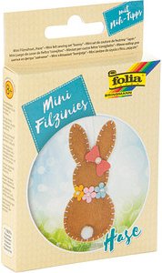 folia Nähset Mini Filzinies Hase mehrfarbig
