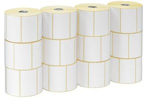 Thumbnail - ZEBRA Etikettenrollen für Etikettendrucker 800284-605 weiß, 102,0 x 152,0 mm, 12 x 475 Etiketten