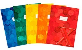 5 HERMA Heftumschlag X farbsortiert Papier DIN A4