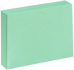 Karteikarten DIN A6 grün blanko, 100 St.