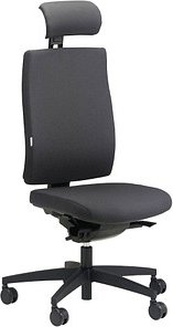 ORIGINAL STEIFENSAND Bürostuhl Ceto Comfort, CT 43501S2 252 Stoff grau, Gestell schwarz