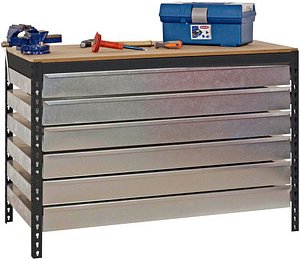 Simonrack Werkbank SIMONWORK BT5 BOX anthrazit 6 Schubladen 121,0 x 76,0 x 84,2 cm