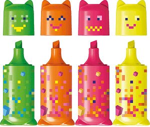 Thumbnail - maped PIXEL PARTY Mini Textmarker farbsortiert, 4 St.