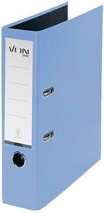 VON LEITZ Ordner hellblau Karton 8,0 cm DIN A4