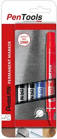 Thumbnail - Pentel PenTools N50-PRO4ABCEU Permanentmarker farbsortiert 3,0 mm, 4 St.