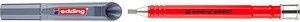 Thumbnail - edding 8890 Zimmermannsbleistift mit Druckmechanismus rot HB, 10H, 1 Set