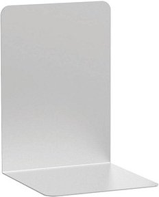 MAUL Buchstützen silber 12,0 x 12,0 x 17,5 cm, 2 St.