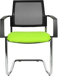2 Topstar Besucherstühle BtoB 20 BB490A G050 grün, schwarz Stoff
