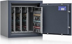 ISS safe4key Schlüsseltresor grau mit 144 Haken, Doppelbartschloss, 50,0 x 42,0 x 50,0 cm, 1 St.