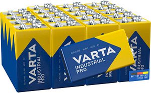 VARTA Batterie INDUSTRIAL Alkali-Mangan E-Block 9,0 V, 20 St.