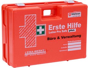 Thumbnail - LEINA-WERKE Erste-Hilfe-Koffer Pro Safe plus Büro & Verwaltung DIN 13169 + Erweiterung orange
