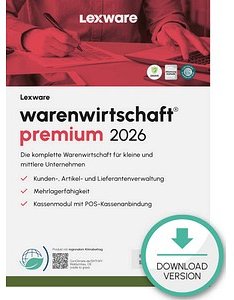 Thumbnail - LEXWARE Warenwirtschaft Premium 2026 Software Vollversion (Download-Link)
