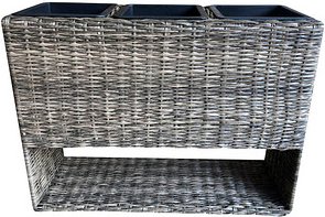 Garden Pleasure Pflanzkübel NATUR Metall braun rechteckig 82,0 x 60,0 cm, 1 St.