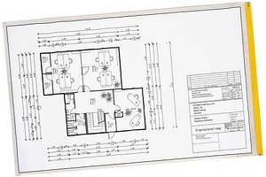 EICHNER Planschutztaschen 90 x 140 transparent/gelb, 5 St.