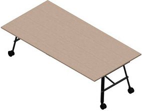 Quadrifoglio Konferenztisch SERENITY ulme weiß rechteckig, A-Gestell grau, 240,0 x 120,0 x 75,0 cm