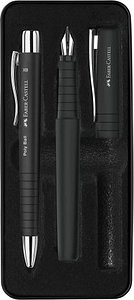 FABER-CASTELL Schreibset Poly Ball Pen schwarz