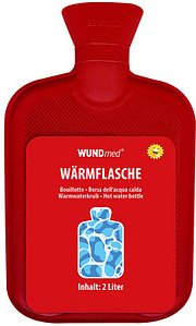 WUNDmed® 2 Liter Wärmflasche rot