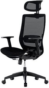 FlexiSpot Bürostuhl BS4 Stoff schwarz, Gestell schwarz